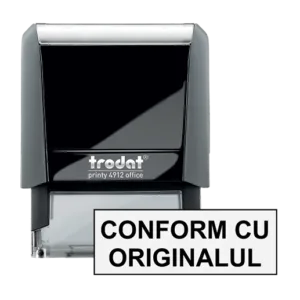 Ștampilă Trodat Printy 4912 – text predefinit