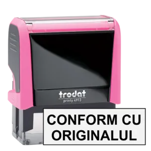 Ștampilă Trodat Printy 4913 – text predefinit - CONFORM cu ORIGINALUL