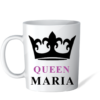 Cană personalizată albă Queen