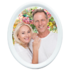 Fotoceramică oval cu bordură
