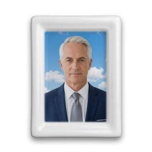 Fotoceramică dreptunghi cu bordură