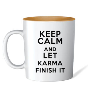 Cana personalizata cu mesaj Keep calm 11 portocaliu 1