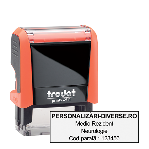 Stampila Trodat printy 4911 - Medic Rezident 1 Ștampilă Trodat Printy 4911