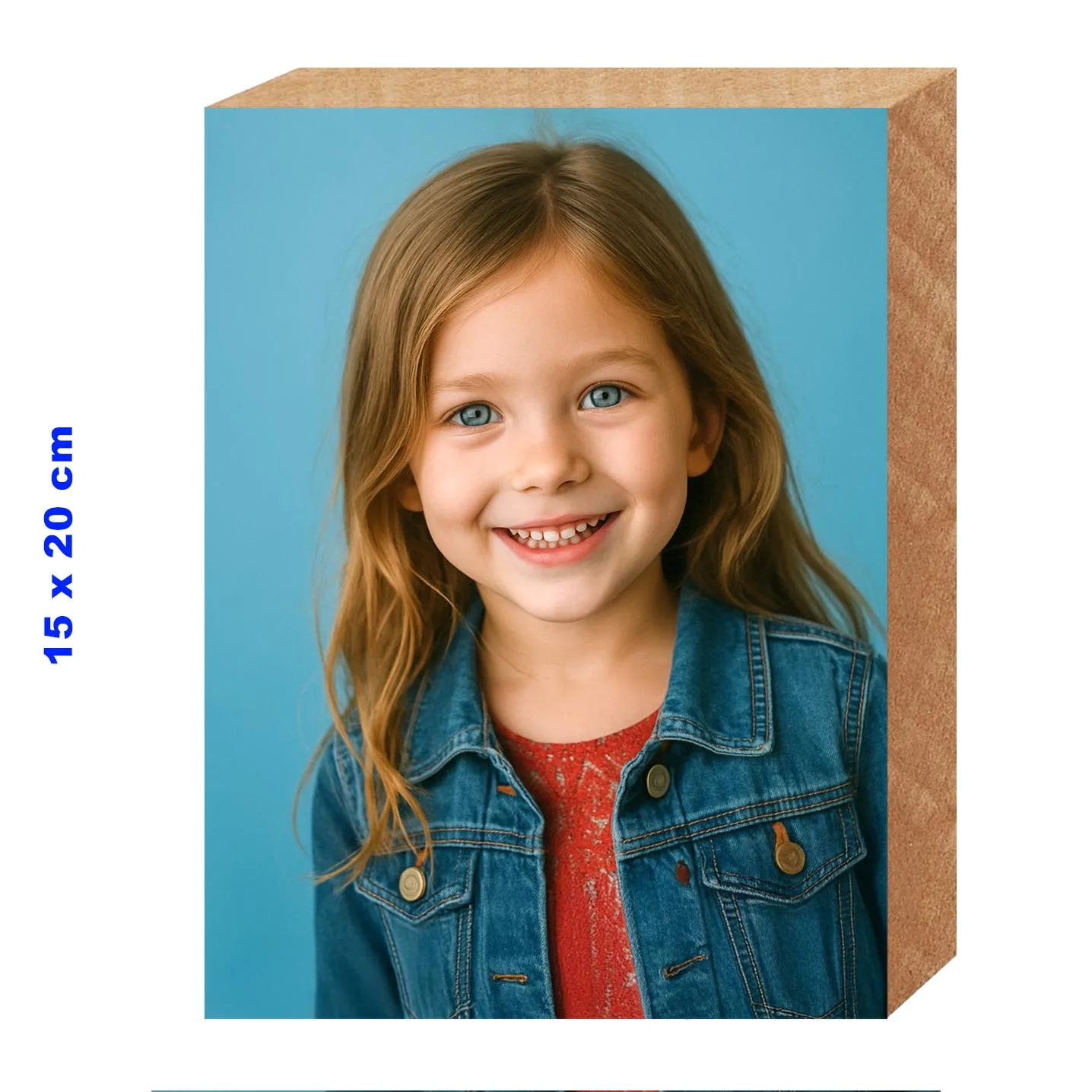 Ramă personalizată MDF groasă 15x20 cm vertical (portrait)