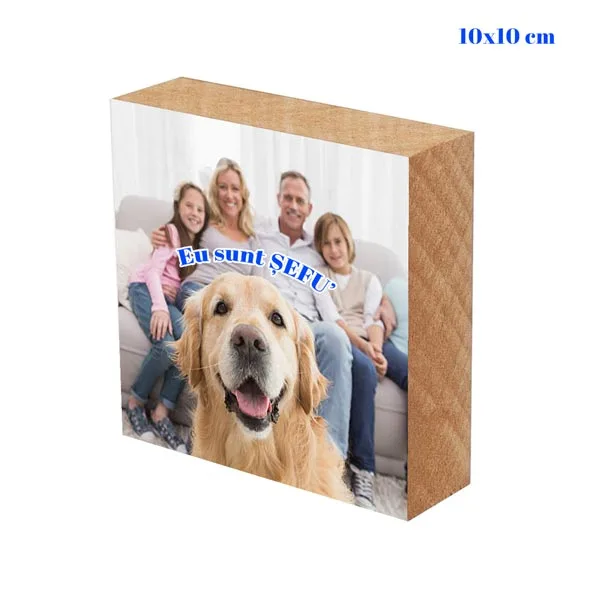 Ramă personalizată MDF groasă 10x10 cm 1 Ramă personalizată MDF groasă 10x10 cm