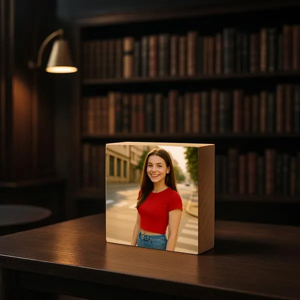 Ramă personalizată MDF groasă 10x10 cm 2 rama foto personalizata