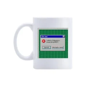 Cana Eroare Excel Life – cană comică cu design Excel