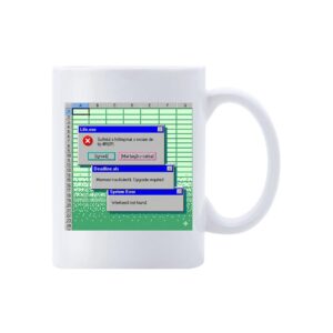 Cana Eroare Excel Life – cană comică cu design Excel