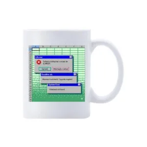 Cana Eroare Excel Life – cană comică cu design Excel
