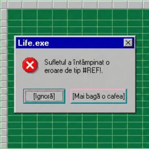 Cana Eroare Excel Life – cană comică cu design Excel