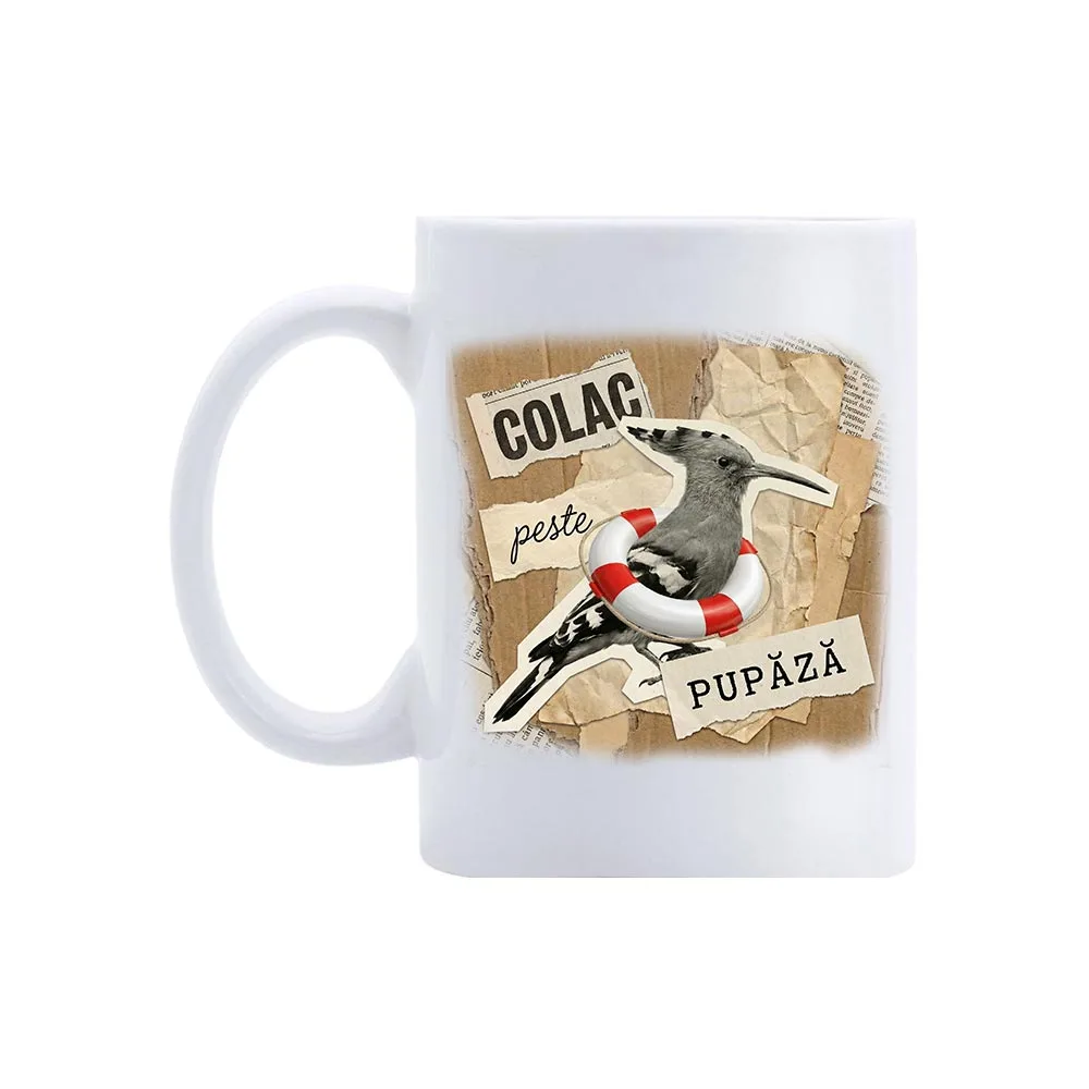 Cană Colac peste Pupăză 2 Cană Colac peste Pupăză – cană comică ceramică