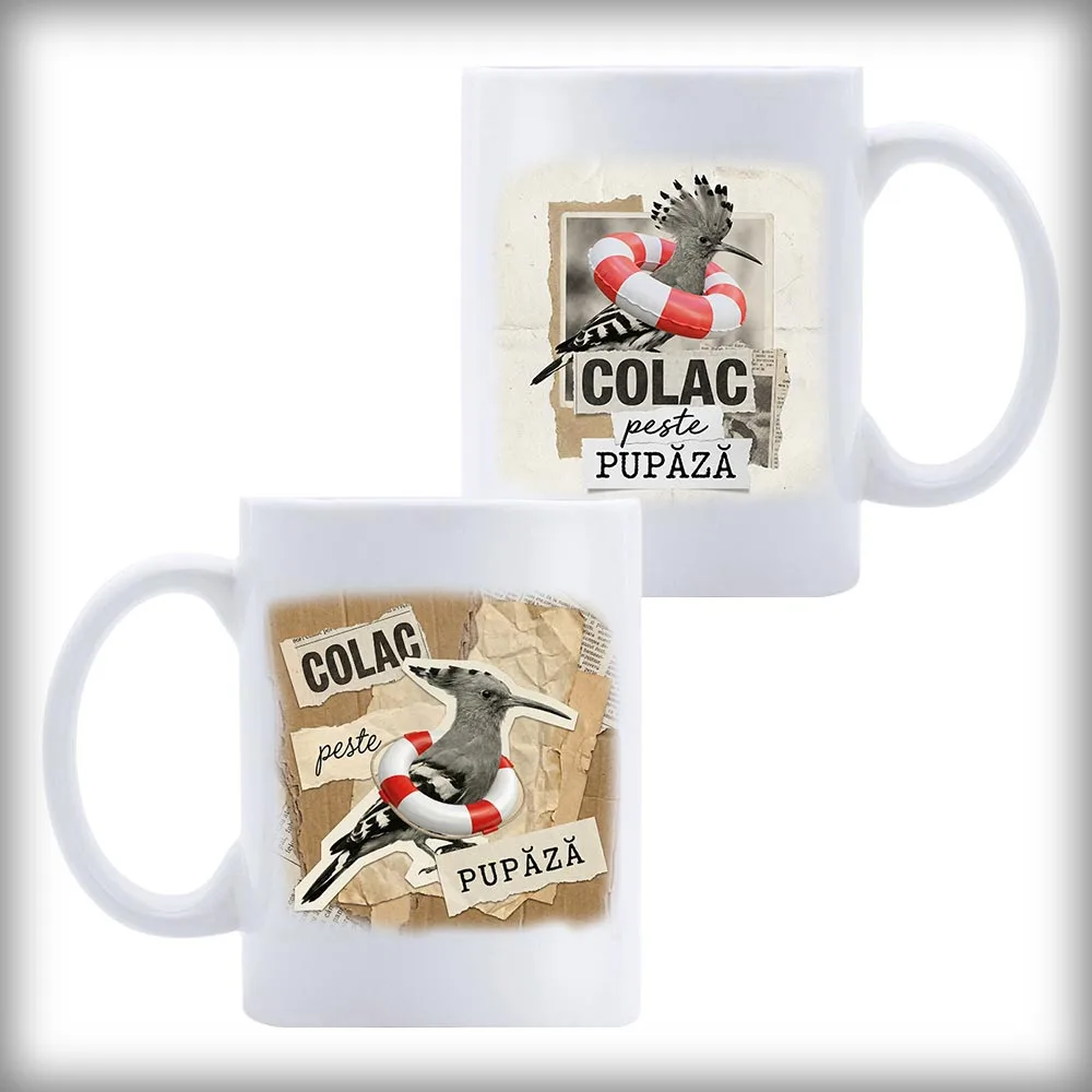 Cană Colac peste Pupăză 1 Cană Colac peste Pupăză – cană comică ceramică