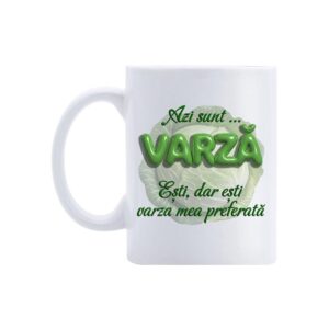 Cană Ești Varză 3D – cană comică cu design modern