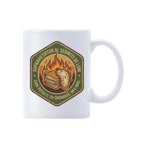 Cana Supraviețuitor Sedință – cană ceramică comică