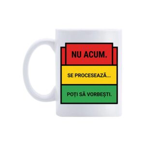 Cană Nu Vorbi – cană comică semafor social