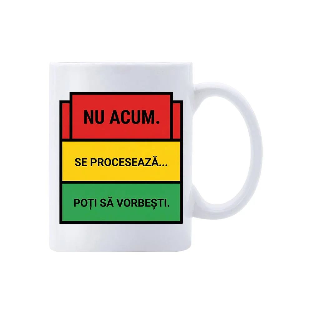 Cană Nu Vorbi 3 Cană Nu Vorbi – cană comică semafor social