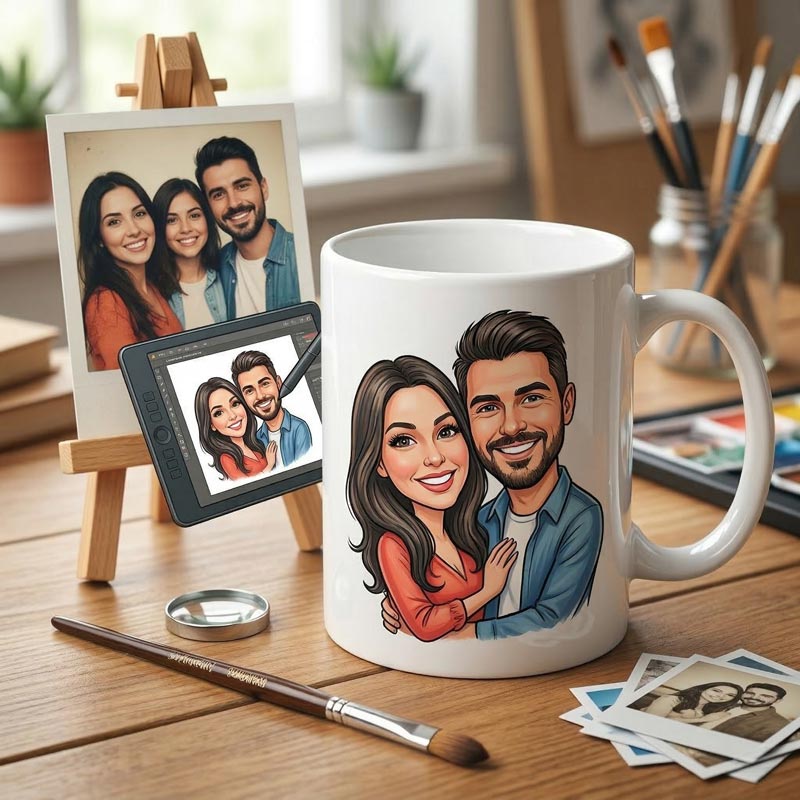 Cana cu personalizare ASISTATĂ 1 Cana cu prelucrare/design asistat de noi